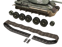 T-34-85 - 4e brigade de la garde - 2e corps de chars de la garde - 10