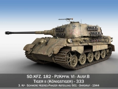 Tiger II - 501e division de chars lourds - 01 - 01