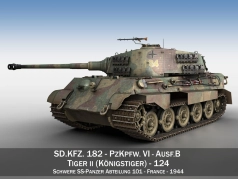Tiger II - 101e division de chars lourds SS - 01