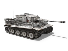 Tiger I - 505e division de chars lourds - camouflage hiver - 08