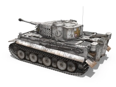 Tiger I - 506e division de chars lourds - camouflage hiver - 04