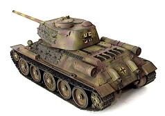 T-34-85 - unité non identifiée - en service allemand - 01 - 06